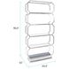 Scola 90.5 X 43.5 inch Silver Etagere